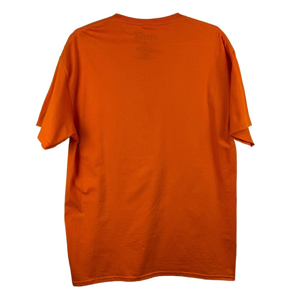 Men's Coca Cola Orange T-Shirt Fanta Soda Pop Short Sleeve Cotton Tee sz Medium - Picture 3 of 5